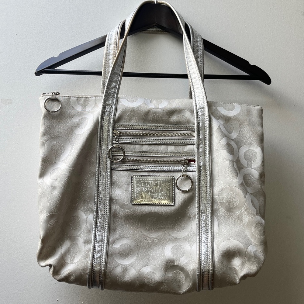 Coach Silver Bag